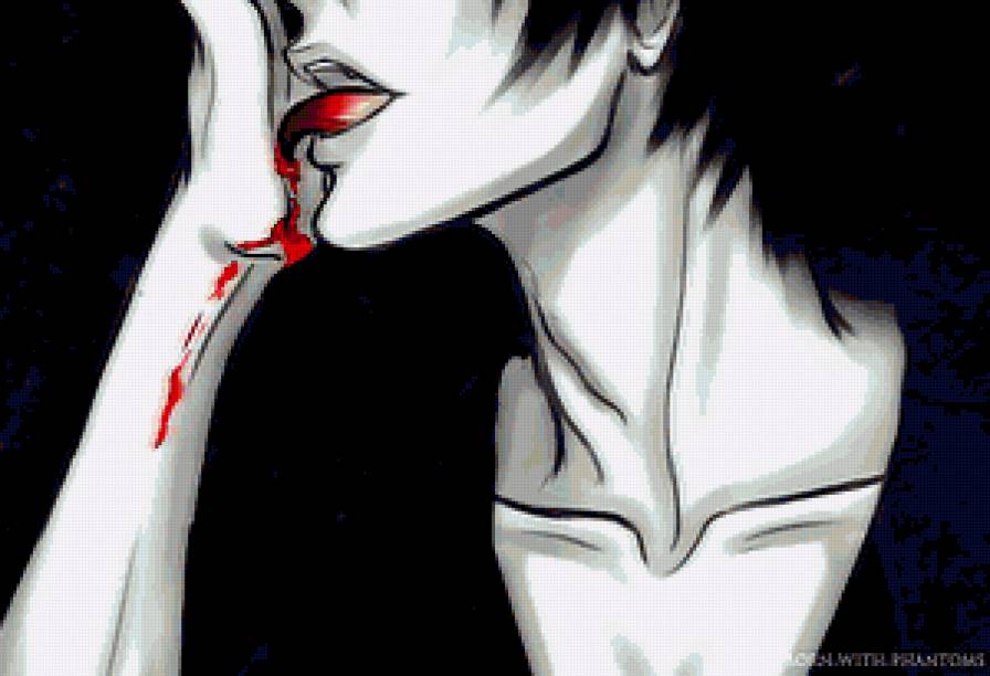Blood - anime, boy, blood - предпросмотр