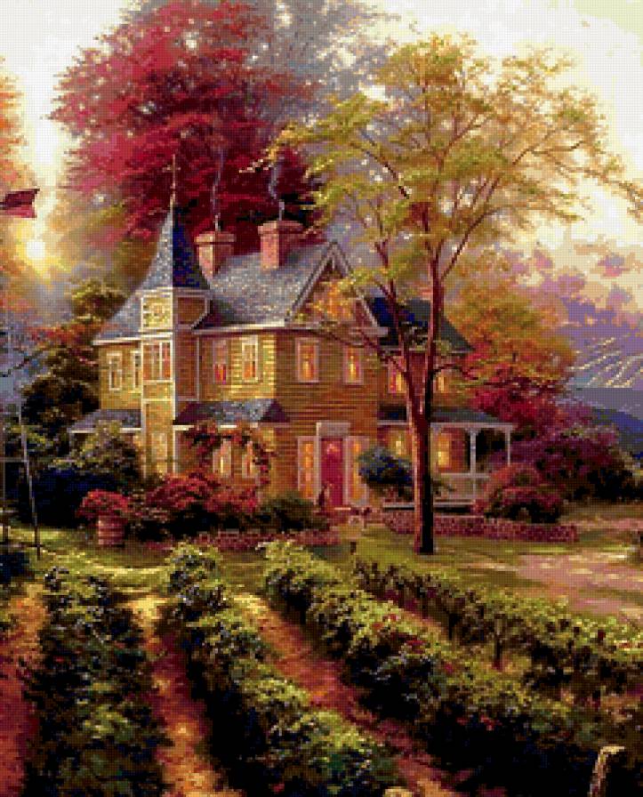 Осенний сад - природа, строение, красота, растение, сад - предпросмотр