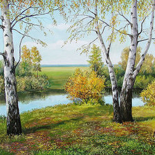 Схема вышивки «БЕРЕЗКИ»