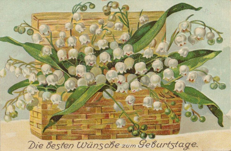 корзина ландышей - цветы ландыши корзина - оригинал