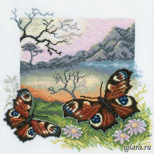 бабочки - катина пейзаж бабочки - оригинал