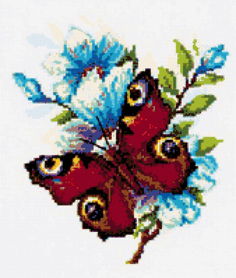 бабочки - цветы бабочки - предпросмотр