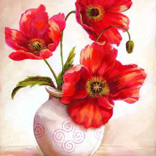 Схема вышивки «маки 2»