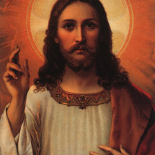 Оригинал схемы вышивки «иисус» (№434726)