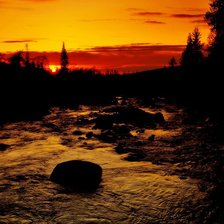 Схема вышивки «Закат»