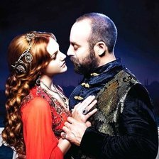 Схема вышивки «Хюррем и Сулейман»