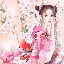 Схема вышивки «Сакура»