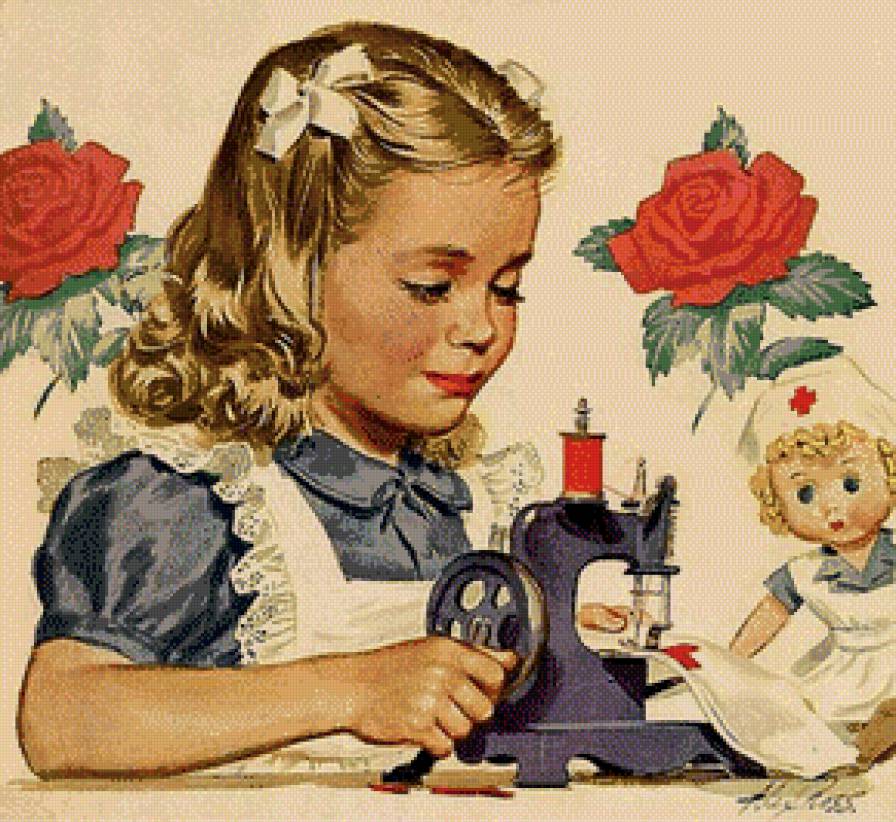 серия "дети" - дети.девочка. - предпросмотр