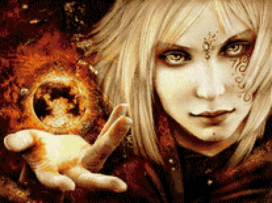 Магия - сила, девушка, взгляд - предпросмотр