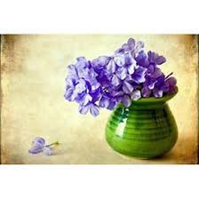 Схема вышивки «фиалки»