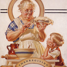 Схема вышивки «бабушка с внуком»