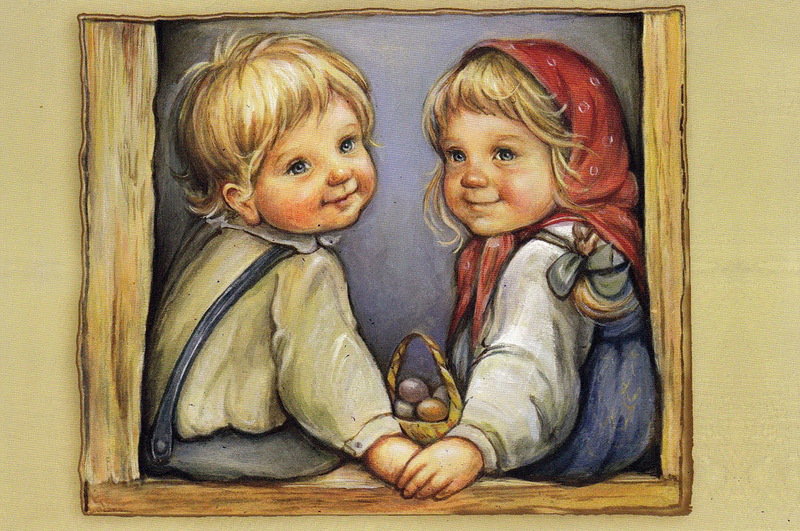 пасха - праздник, дети - оригинал