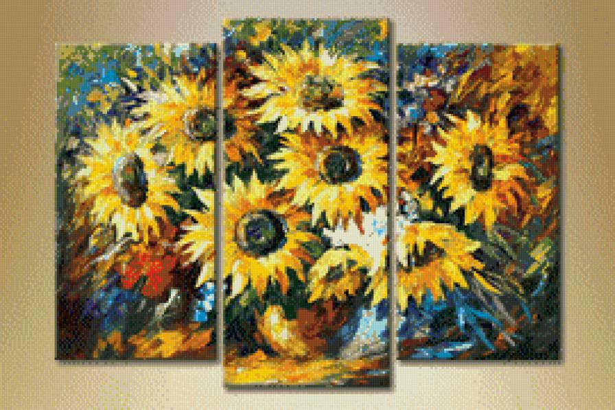 триптих по картине Л.Афремова - предпросмотр