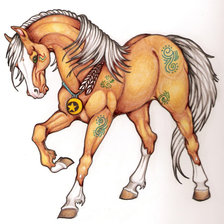 Оригинал схемы вышивки «лошадка» (№436224)