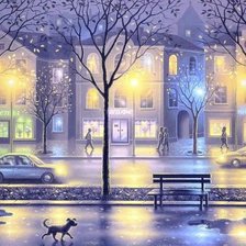 вечерний город