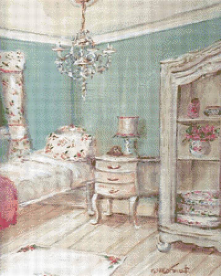 в стиле шебби-шик - интерьер, уют - предпросмотр