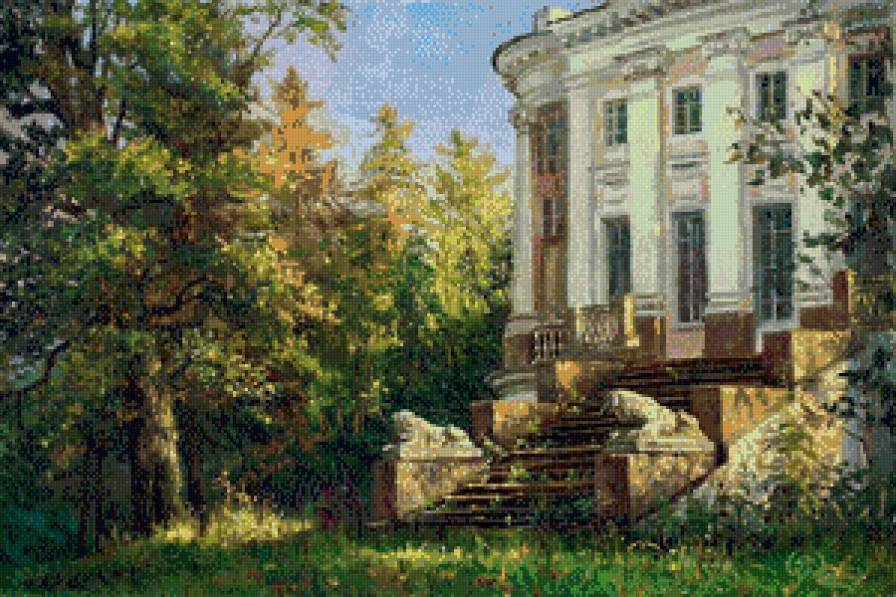 худ.в.жданов - лес, усадьба - предпросмотр