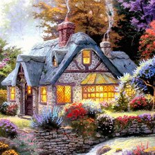 Схема вышивки «картина Кинкейда»