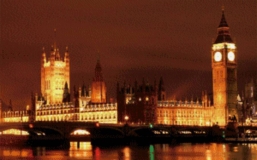 Лондон - город, ночь, лондон - предпросмотр