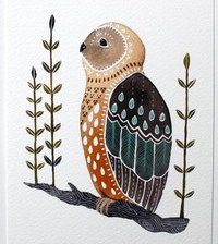 Схема вышивки «Сова»