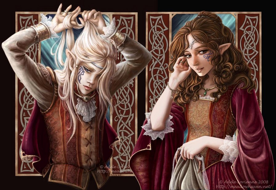 Эльфики - эльфы, пара - оригинал