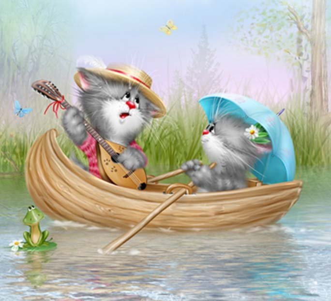 вечерняя серенада - детские, кошки.кошка - оригинал