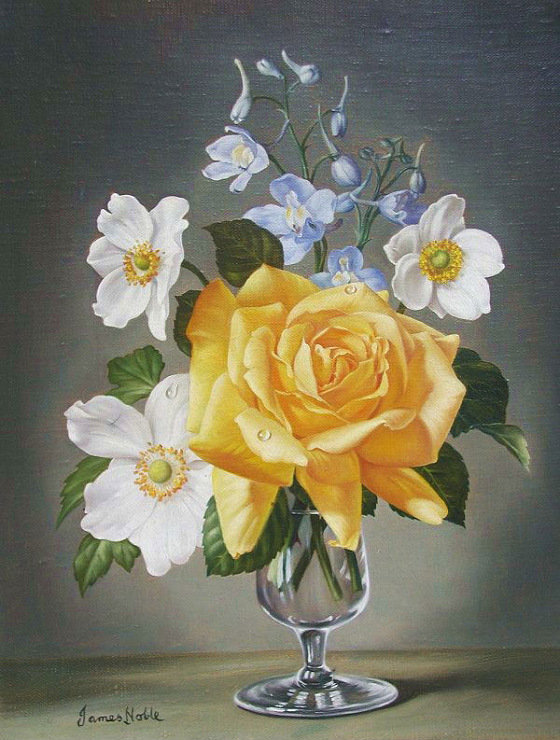 букет - натюрморт, цветы, роза, букет - оригинал