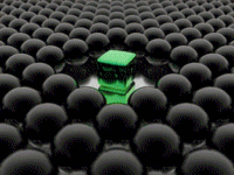 Графика - 3d, зеленый, черный - предпросмотр