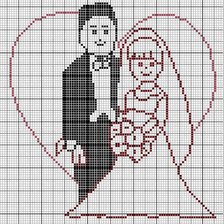 Схема вышивки «молодие»