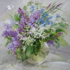 Схема вышивки «Весенний букет»