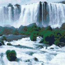 Схема вышивки «водопад»