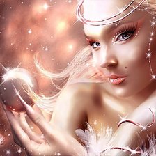 Схема вышивки «Девушка»