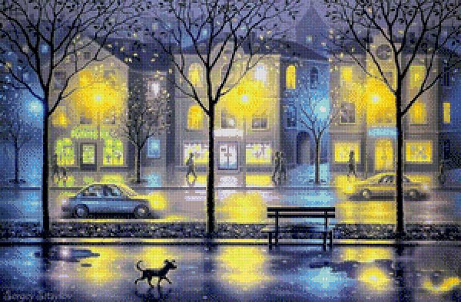 Серия "Пейзажи" - пейзаж, собаки, люди, город, животные - предпросмотр