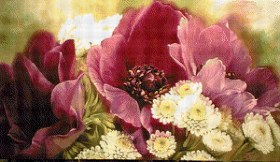 Серия "Букет" - цветы, букет, анемоны - предпросмотр