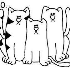 Схема вышивки «Котики»