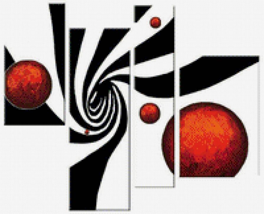 Полиптих"Абстракция" - абстракция - предпросмотр