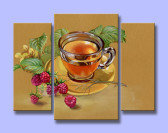 Схема вышивки «Триптих"Чашка чая"»
