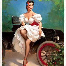 Схема вышивки «девушка»