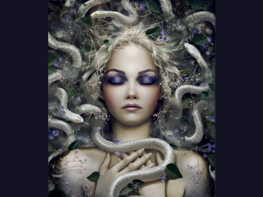 Медуза Горгона - девушка, фэнтези - оригинал