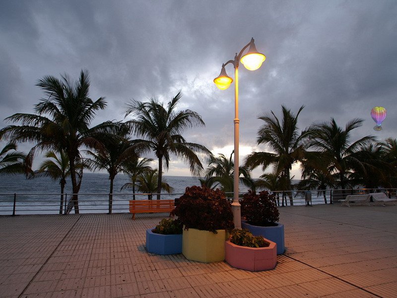 вечір на пальма де мальорці - море, природа - оригинал