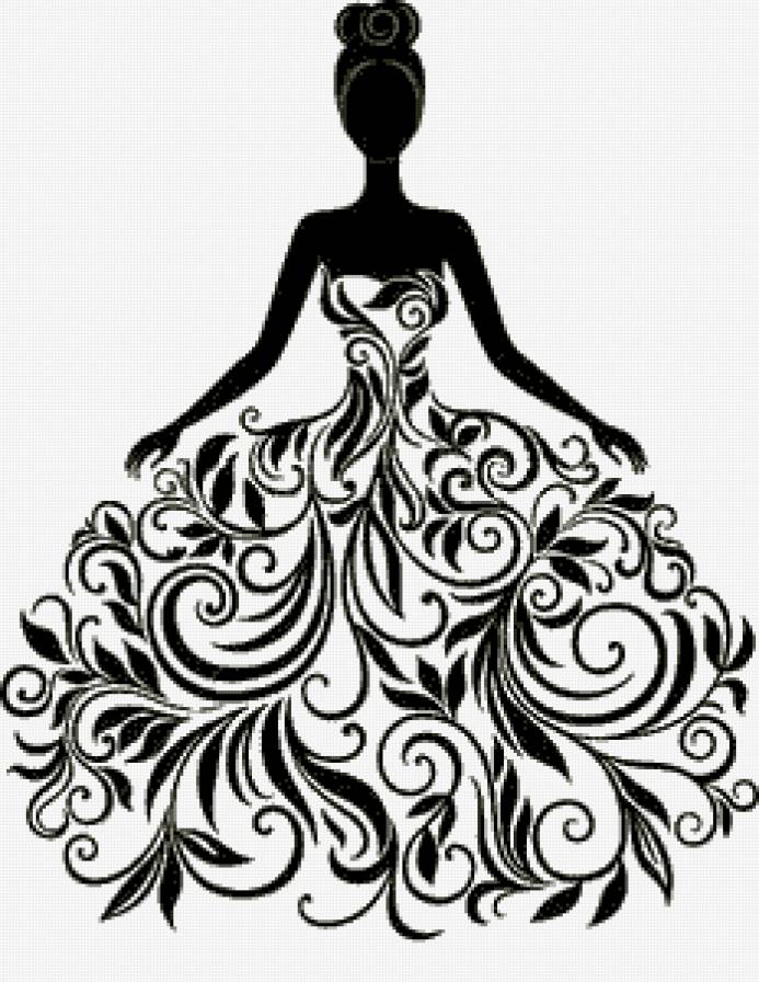 Невеста - монохром, женщина, девушка, красота - предпросмотр