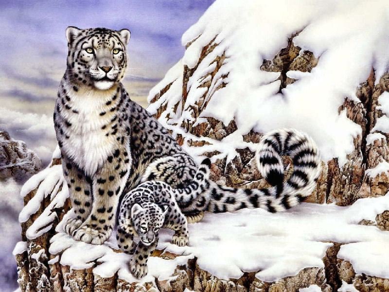 Мама с малышом - zhivotnie - оригинал