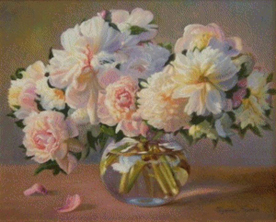 Серия "Букет" - букет, пионы, цветы - предпросмотр