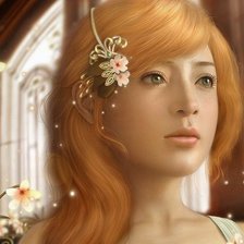 Схема вышивки «Девушка»