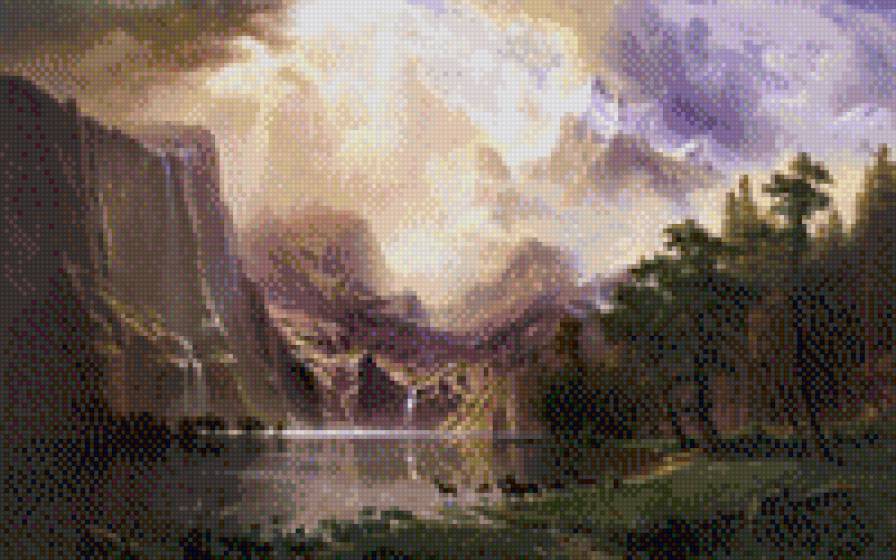 озеро в горах - предпросмотр