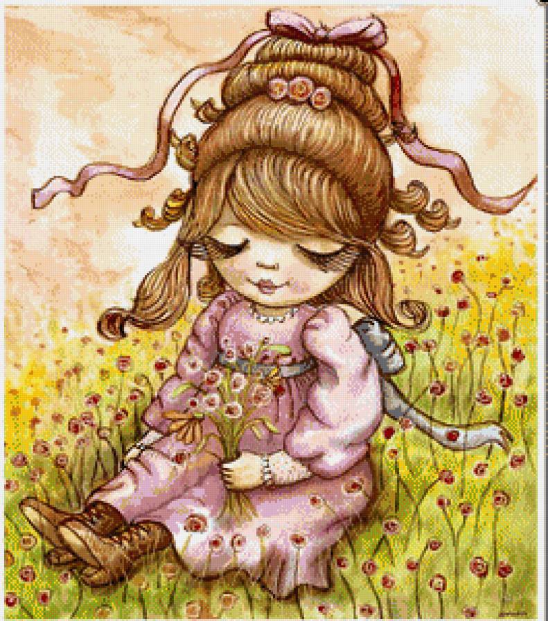 серия "дети" - дети.девочка. - предпросмотр