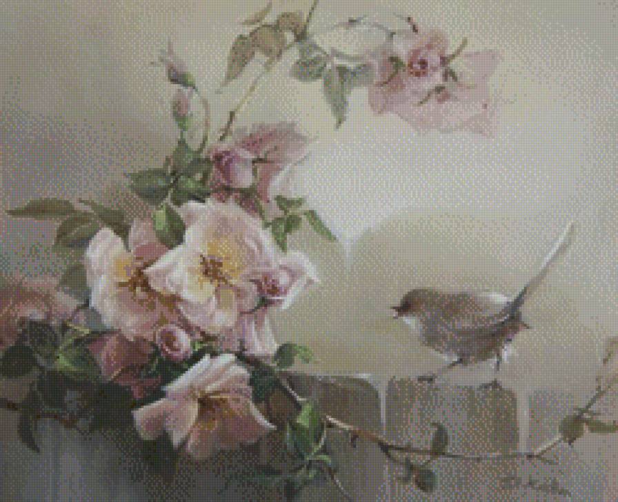 птичка на ветке - мир животных - предпросмотр