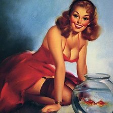 Схема вышивки «девушка»