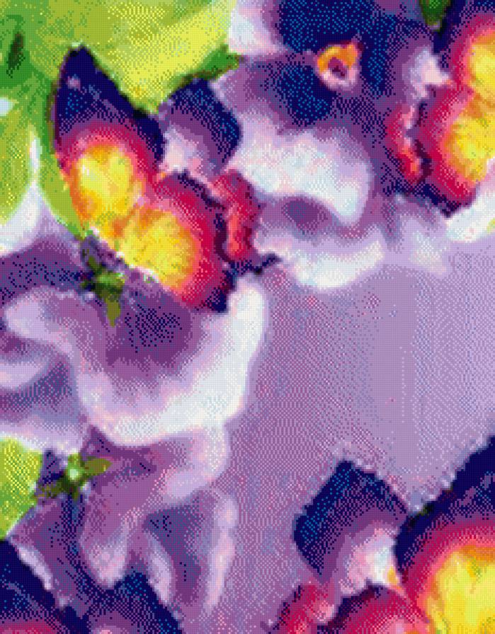 №442102 - цветы и бабочки - предпросмотр