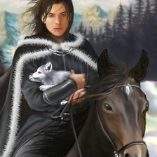 Схема вышивки «Всадник»